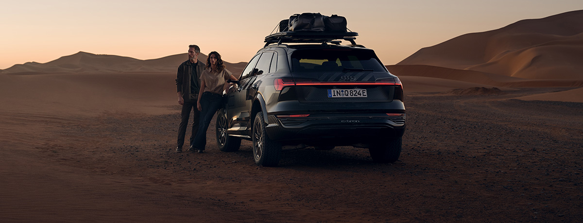 Foto de un Audi Q8 e-tron edition Dakar